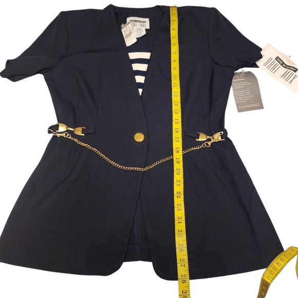 Vintage Short Sleeve Nautical Blazer Sz 6 NWT - Picture 7 of 15